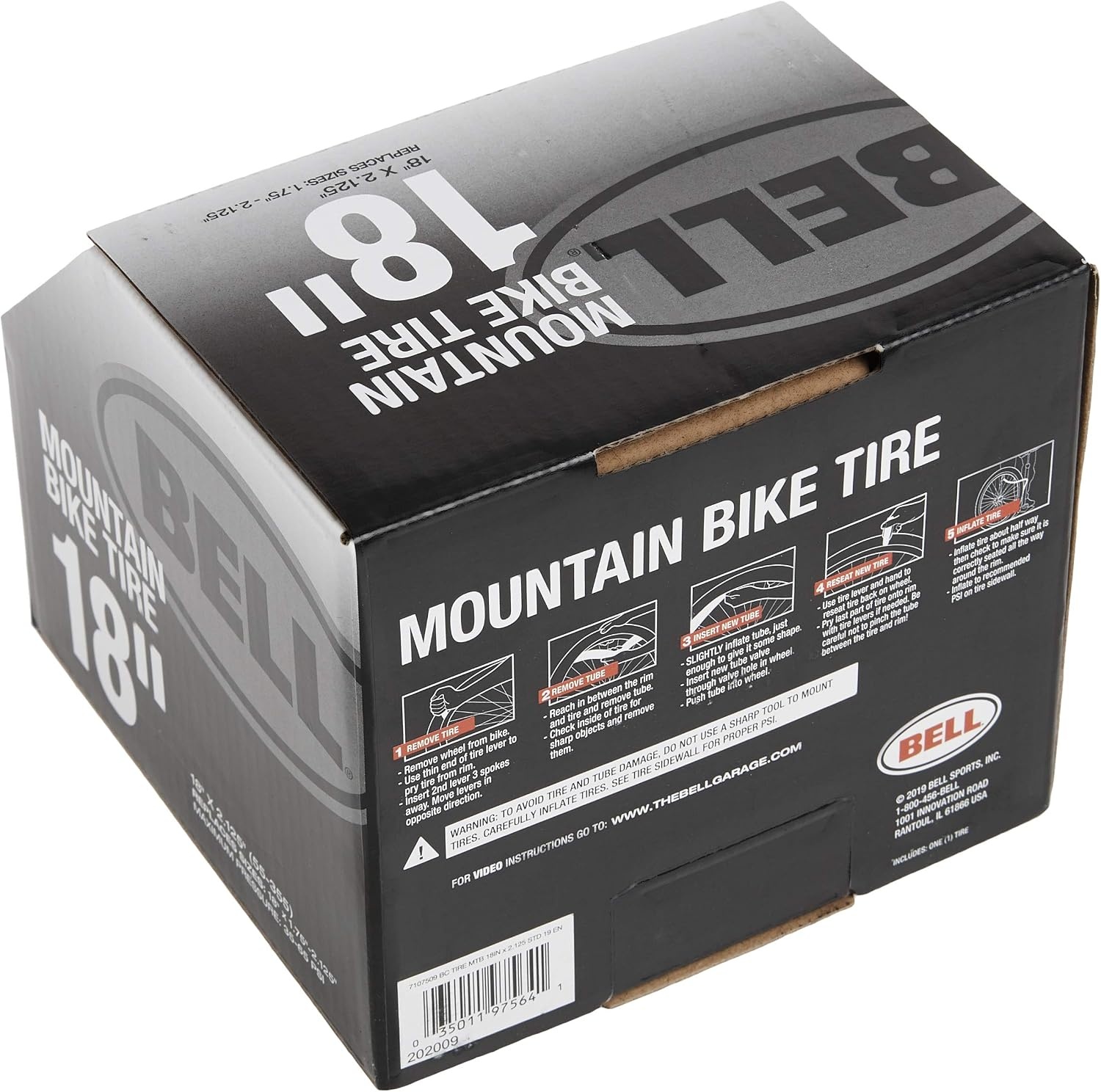 image:imageBell Flat Defense Mountain Bike TireBlack 18 x 175 2125