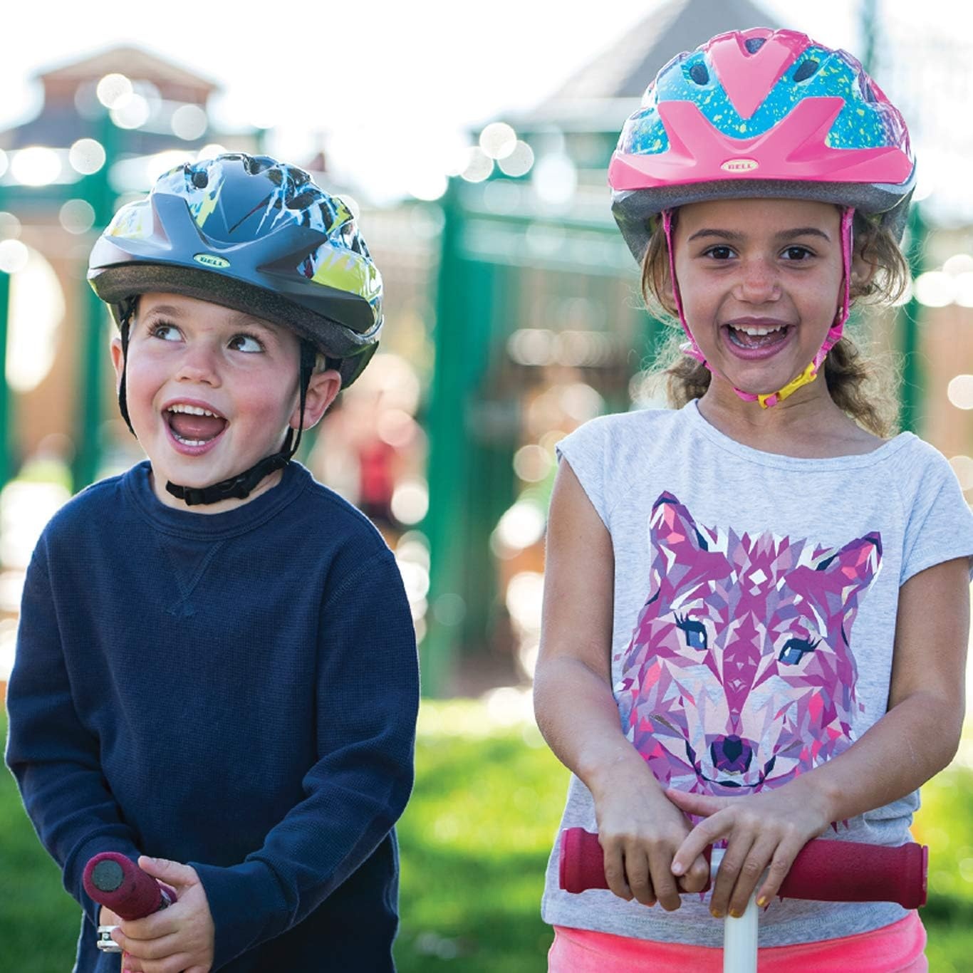 image:imageBell Rally Child Bike HelmetsPink Splatter Stella