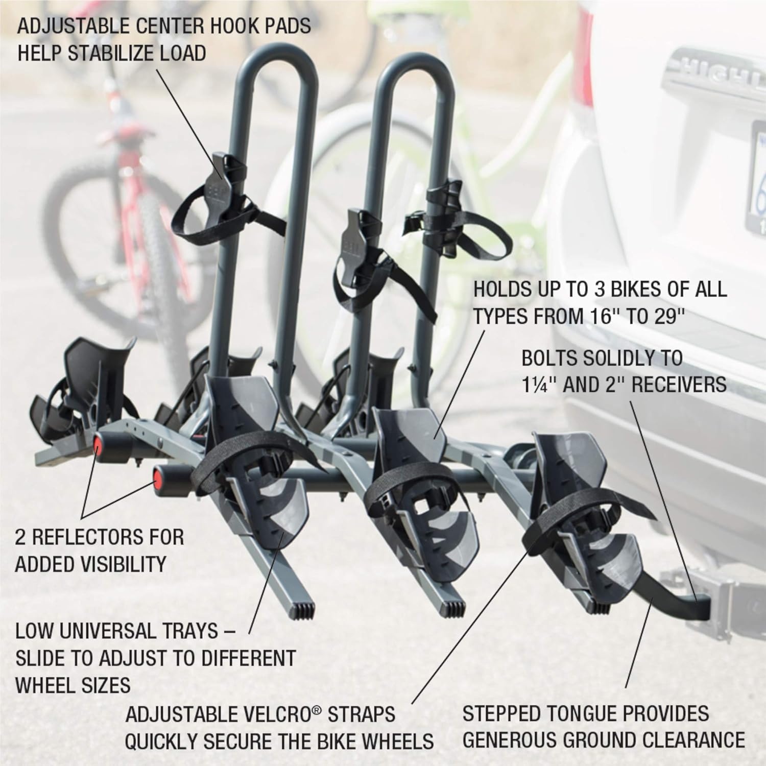 image:imageBell Right Up 350 3Bicycle Platform Hitch RackRight Up 350