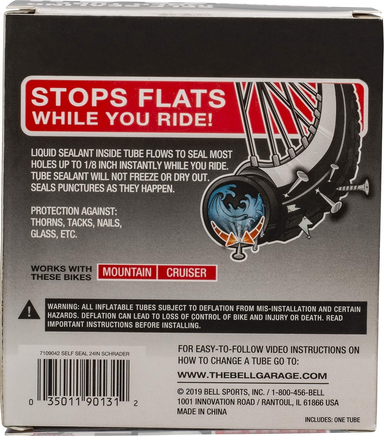image:imageBell SelfSealing Bicycle Inner TubesOne Size Pack of 4