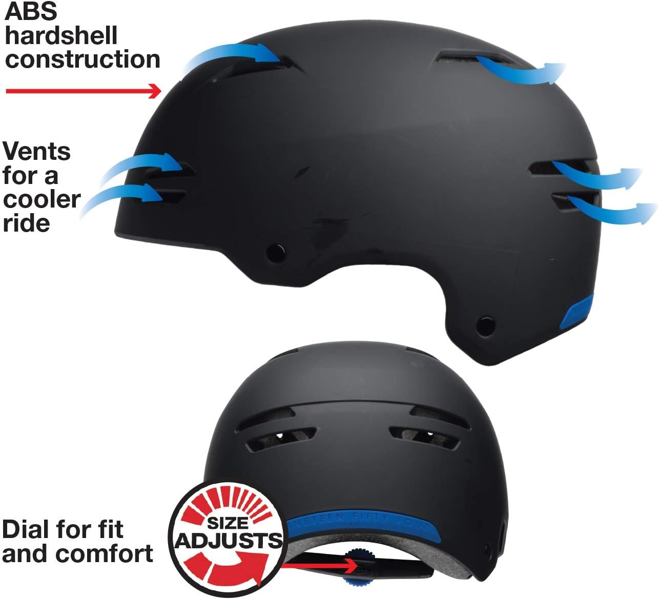 image:imageBell Vert 20 Adult Bike and Skate HelmetVert 20 Matte Black Atomic Badge