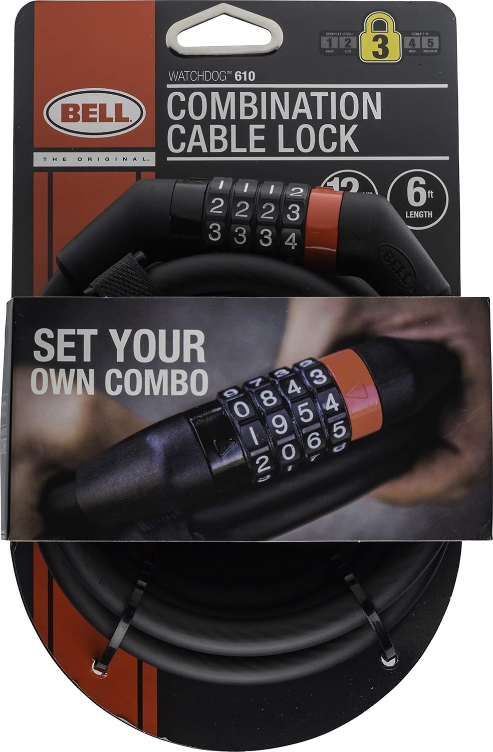 image:imageBell Watchdog Cable Combo Locks for BikesWatchdog 610