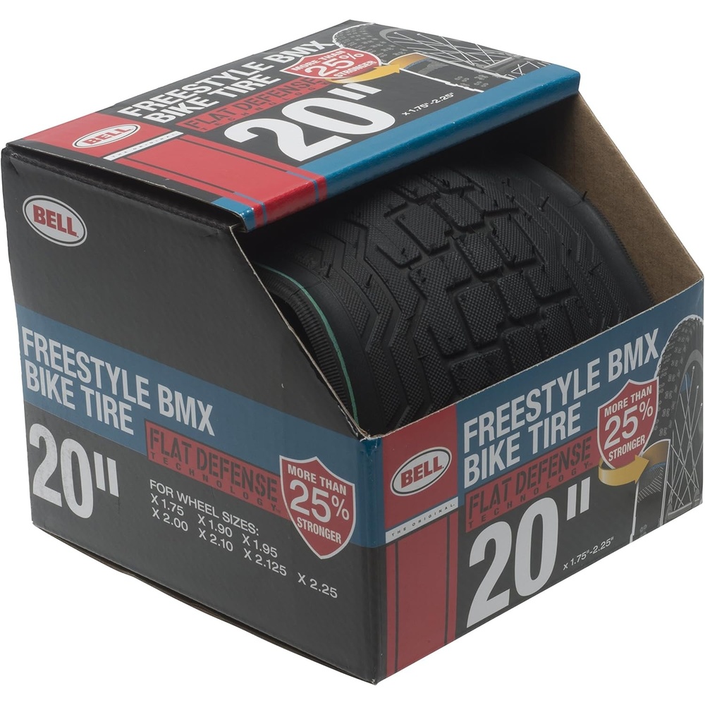 image:imageBELL 7091014 Freestyle Flat Defense BMX Bike Tire 20 x 175225 Black