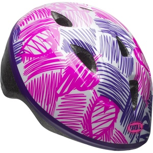 BELL Toddler Zoomer Bike Helmet(Zoomer – Scribble Hearts)