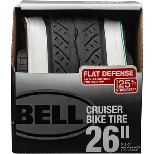 Bell Flat Defense Comfort Bike Tire(Whitewall)
