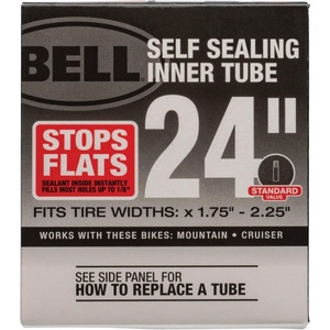 Bell Self-Sealing Bicycle Inner Tubes(24″ x 1.75-2.25″  Schrader Valve)