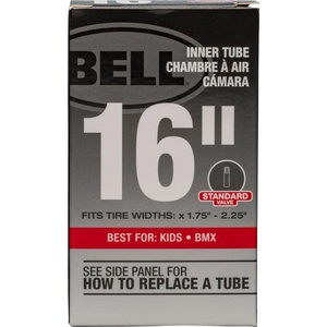 Bell Standard Bicycle Inner Tubes(16″ x 1.75 – 2.25″  Schrader Valve)