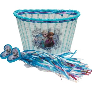 Disney Frozen Kids’ Bike Basket and Streamers(One Size)